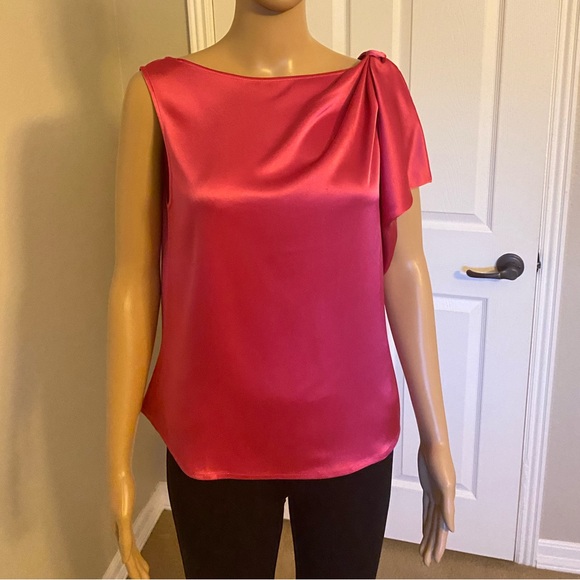 EUC St John silk asymmetrical blouse 14 - Picture 6 of 12